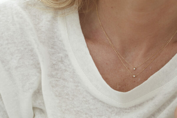 Collier Âme en diamant et Or 18 carats – Image 4