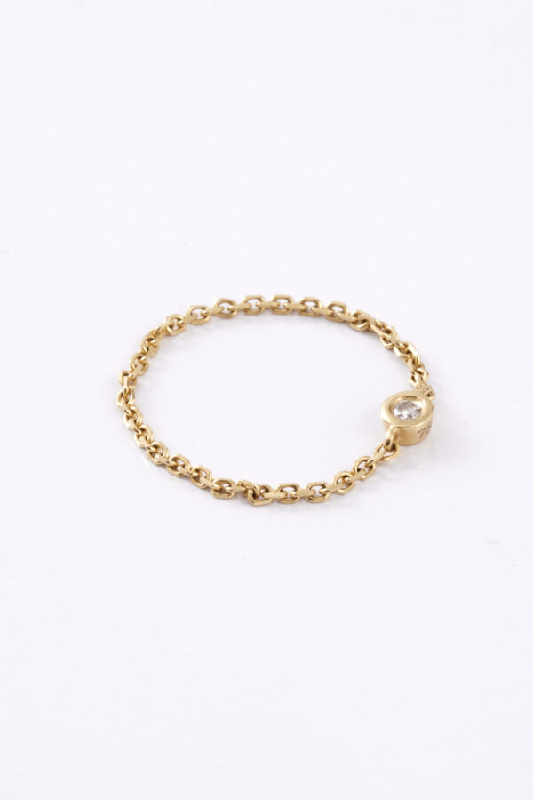 Bague chaîne Âme en Or 18 carats