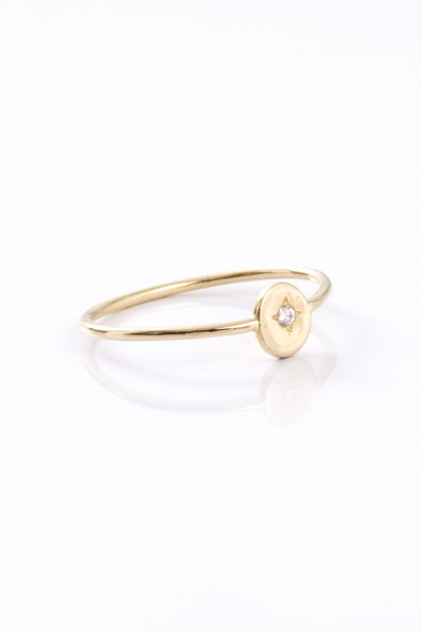 Bague One en Or recyclé 18 carats et diamants